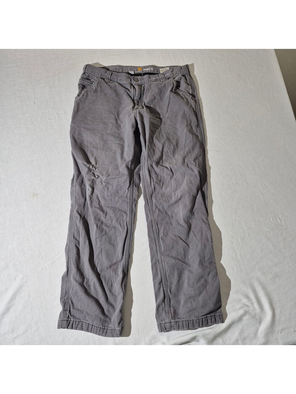 Carhartt Blanket Lined 34x29/30 103342-039 Gray work pants